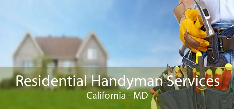 Residential Handyman Services California - MD