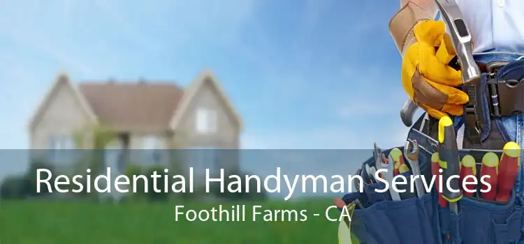 Residential Handyman Services Foothill Farms - CA