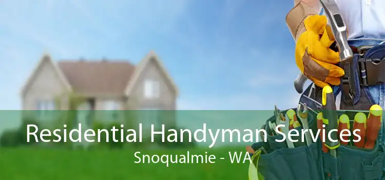 Residential Handyman Services Snoqualmie - WA